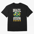 Brazil Soccer Football 2026 Oversized T-Shirt Celebrate Football Dreams Across Match Day Hype around FIFA World Cup 2026 Group Stage, Neymar, Portugal, Fan Favorite Moments, National Team Passion, Big Match Drama and Soccer History; Made for