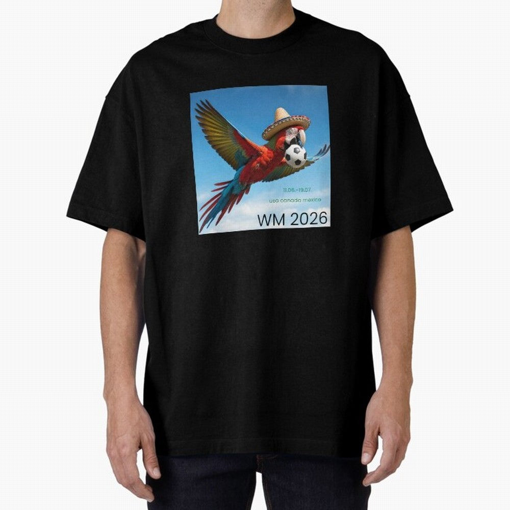 2026 World Cup USA Canada Mexico Oversized T-Shirt Join the Countdown to Global Football Passion for FIFA World Cup 2026, Connected to Mbappe and Neymar, Argentina and Brazil, Supporter Pride, Iconic Celebrations, Legendary Names and Global Match