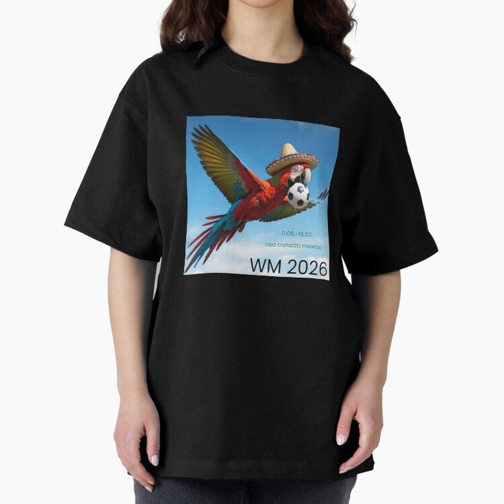 2026 World Cup USA Canada Mexico Oversized T-Shirt Join the Countdown to Global Football Passion for FIFA World Cup 2026, Connected to Mbappe and Neymar, Argentina and Brazil, Supporter Pride, Iconic Celebrations, Legendary Names and Global Match