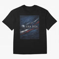 USA 2026 Soccer Design Inspired Oversized T-Shirt Make Every Kick Count in FIFA World Cup 2026 Group Stage for Fans of Messi and Cristiano Ronaldo and Argentina, France and Brazil, Bringing Supporter Pride, Iconic Celebrations, Legendary Names and