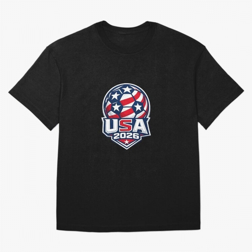 Usa 2026 World Cup - Star Spangled Soccer - American Host Fan Oversized T-Shirt Bring Legendary Rivalry Energy to Global Football Passion for FIFA World Cup 2026 Group Stage, Capturing Cristiano Ronaldo, Haaland and CR7, Argentina, France and