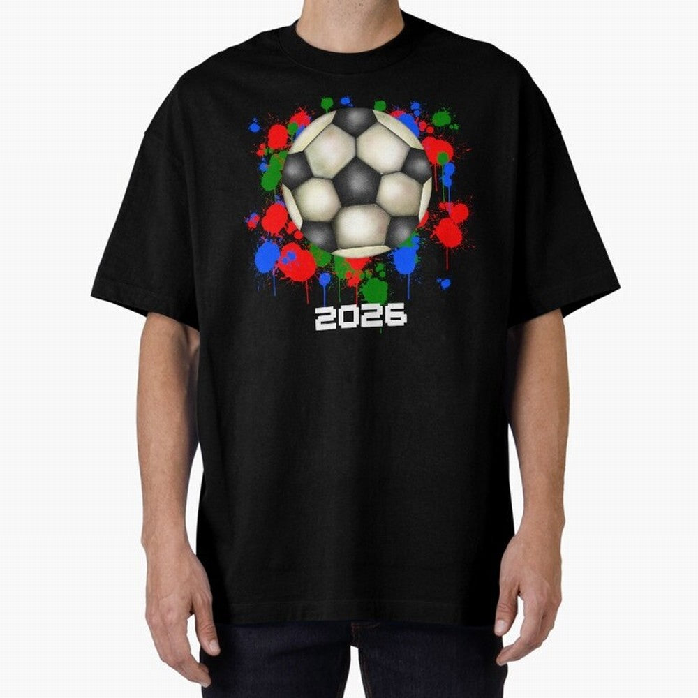 Football 2026 Oversized T-Shirt Make Game Day About FIFA World Cup 2026 Driven by Neymar, England Energy, Retro Football Energy, Iconic Rivalries, Trophy Chase Drama and Stadium Atmosphere; Created for Match Day Parties, Soccer Gifts, Fan Photos,