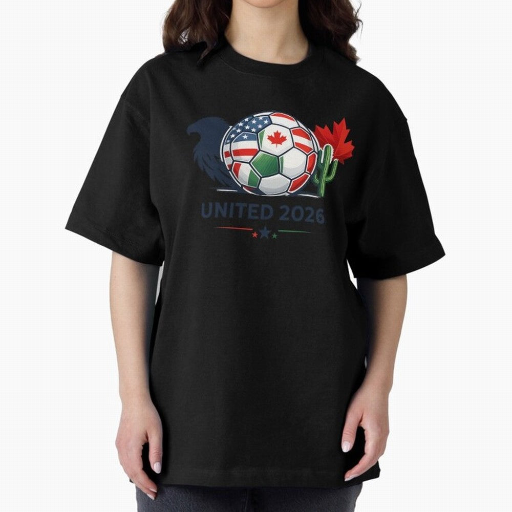 World Cup 2026 United Soccer Design Oversized T-Shirt Bring International Match Energy to FIFA World Cup 2026 Group Stage Spirit, Connected to Netherlands, Messi and Cristiano Ronaldo, Worldwide Fan Energy, Dramatic Goals, Stadium Lights and