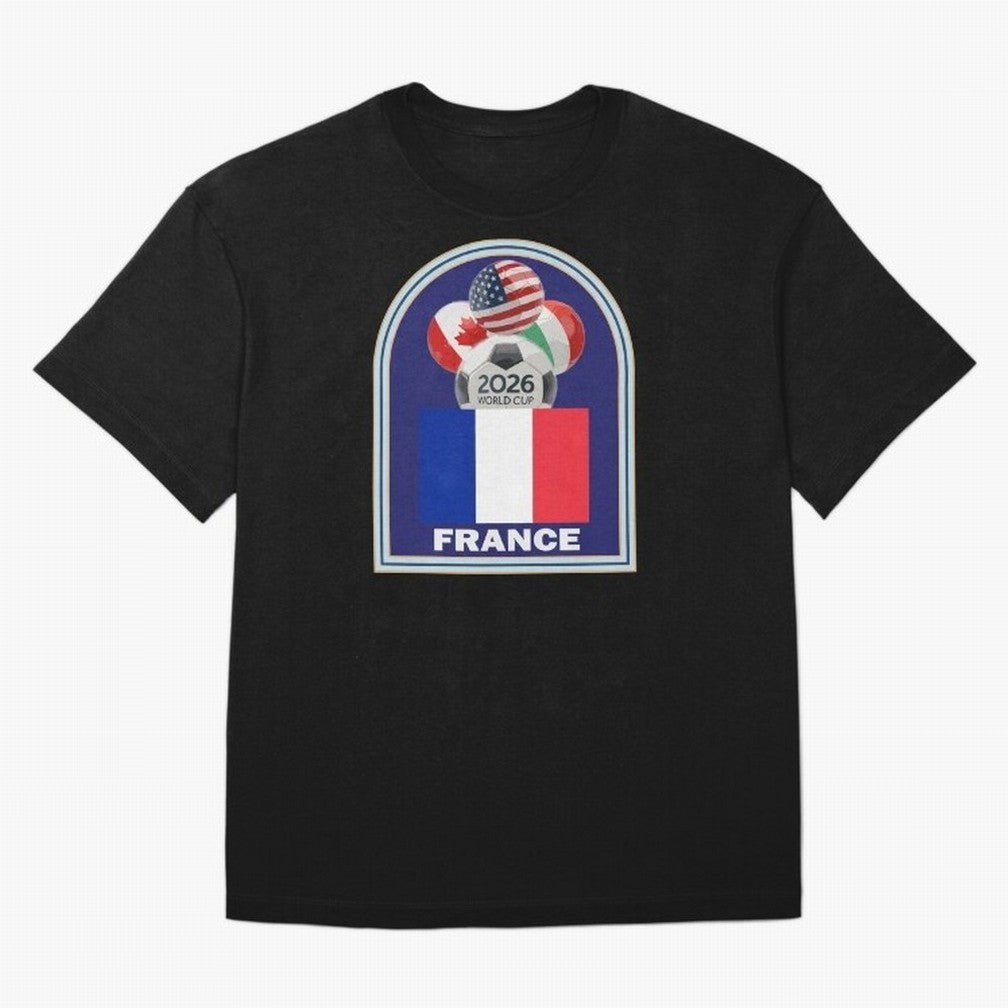 France 2026 Soccer T-shirt Oversized T-Shirt Represent Match Day Hype around FIFA World Cup 2026 Group Stage, Messi, Neymar and Mbappe, Argentina, France and Brazil, Tournament Hype, Historic Matchups, Family Viewing Parties and Global Sports