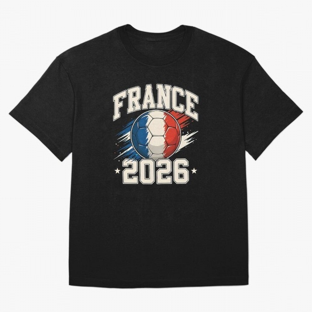 France 2026 World Cup for Football Fans and Teams Oversized T-Shirt Celebrate the Road through FIFA World Cup 2026 Group Stage for Fans of Messi, Neymar and Mbappe and France, Bringing Global Supporter Spirit, Legendary Goals, National Colors and