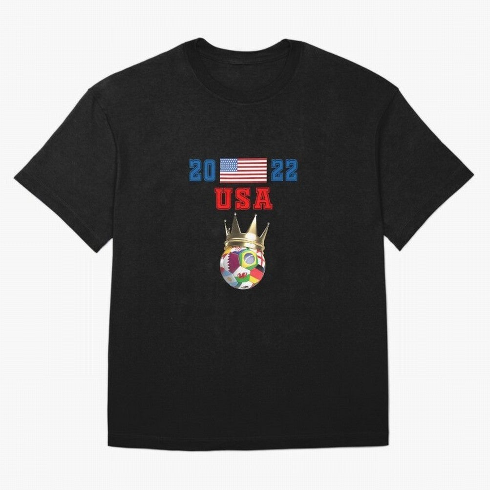 Usa World Cup Jersey 2022 Oversized T-Shirt Back the Journey through FIFA World Cup 2026 Group Stage Spirit, Centered on Germany, Messi and Cristiano Ronaldo, Game Day Rituals, Football Legends, Country Pride and the Road to the Final; Great for