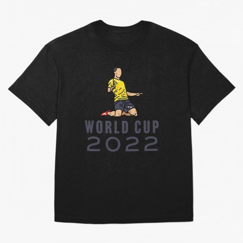 World Cup 2022 Oversized T-Shirt Make Your Look Match FIFA World Cup 2026 for Fans of Neymar, Haaland and Cristiano Ronaldo and England, Bringing Goal Celebration Energy, Supporter Heritage, Football Icons and Worldwide Tournament Joy; Perfect for