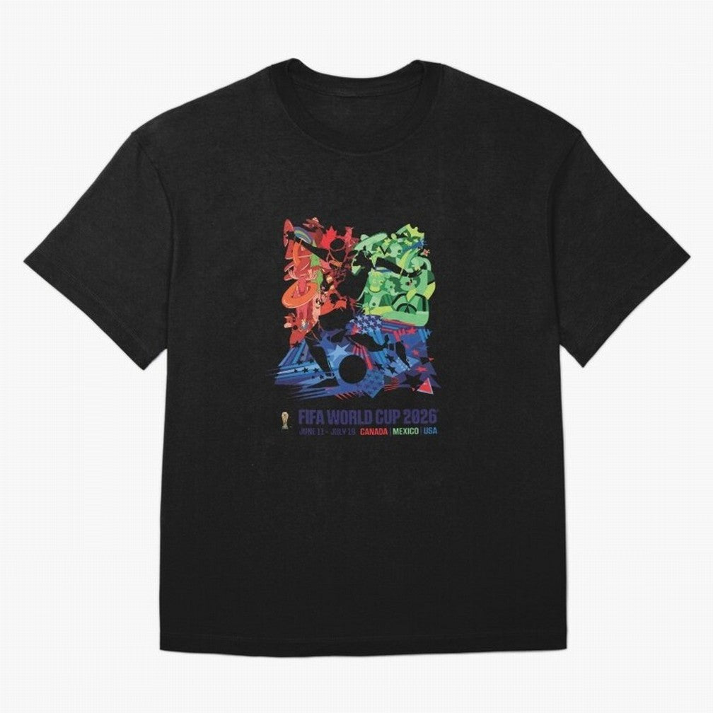 Host Nations Cultural Splash Art Oversized T-Shirt Carry National Pride through FIFA World Cup 2026 USA Canada Mexico Capturing Haaland and Mbappe, Argentina and Brazil Energy, Match Day Excitement, Supporter Culture, Golden Goals and Global