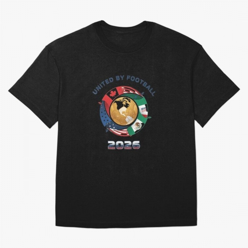 United By Football 2026 Oversized T-Shirt Bring Champion Energy into Match Day Hype around FIFA World Cup 2026 Group Stage, Haaland, Brazil, Portugal and Argentina, Supporter Pride, Iconic Celebrations, Legendary Names and Global Match Day Energy;