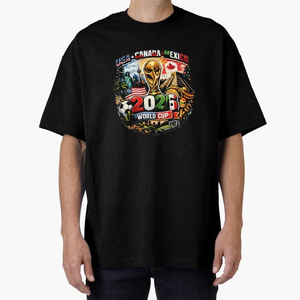 World Cup 2026 Funny Soccer Tournament 2026 T-Shirt_88656674 Oversized T-Shirt Refresh FIFA World Cup 2026 USA Canada Mexico Made for Neymar, Argentina, France and Brazil Energy, Classic Soccer Heritage, Championship Pressure, Fan Loyalty and