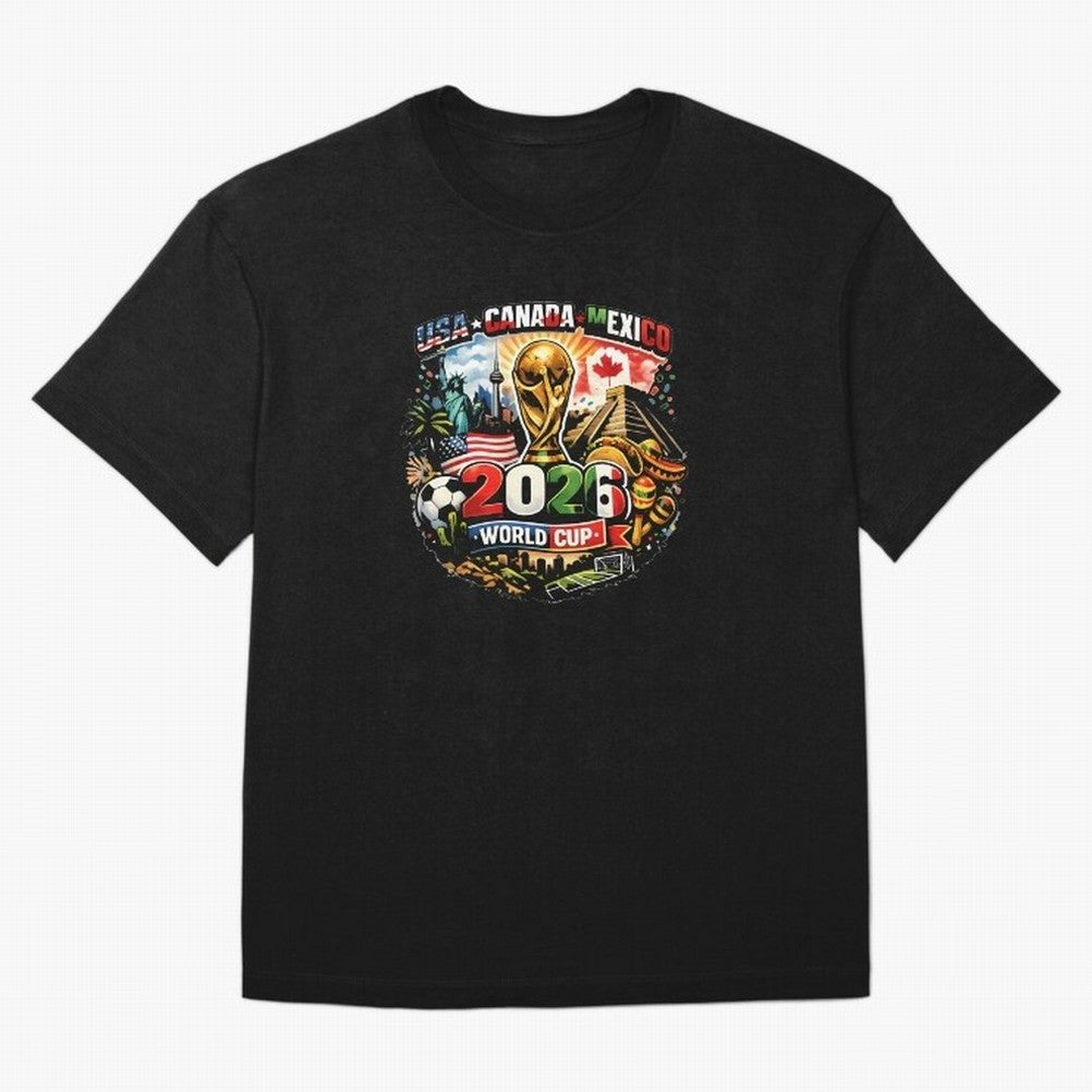 World Cup 2026 Funny Soccer Tournament 2026 T-Shirt_88656674 Oversized T-Shirt Refresh FIFA World Cup 2026 USA Canada Mexico Made for Neymar, Argentina, France and Brazil Energy, Classic Soccer Heritage, Championship Pressure, Fan Loyalty and