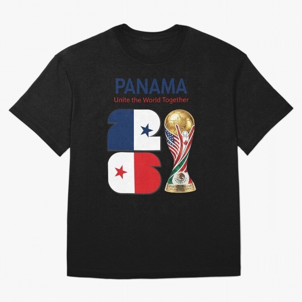 World Cup 2026, IMG 026, PANAMA 001 Oversized T-Shirt Honor the Football Icons of FIFA World Cup 2026 Group Stage Connected to Neymar, Haaland and Cristiano Ronaldo, Brazil, Portugal and Argentina Energy, Stadium Memories, Football Loyalty,