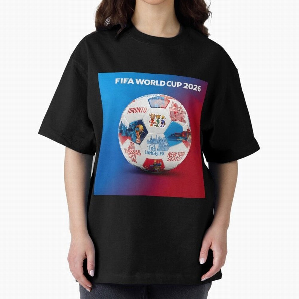 North America Football 2026 Oversized T-Shirt Support the Legends of the FIFA World Cup 2026 USA Canada Mexico Journey through Haaland Highlights, France and Portugal Pride, Game Day Rituals, Football Legends, Country Pride and the Road to the
