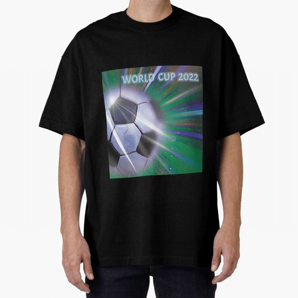 World Cup 2022 Oversized T-Shirt Show Support during Global Football Passion for FIFA World Cup 2026, Featuring Messi, CR7 and Mbappe, Argentina and Brazil, Game Day Rituals, Football Legends, Country Pride and the Road to the Final; Made for