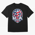 USA 2026 World Cup T-Shirt - Star Spangled Soccer Design - American Host Fan Tee Oversized T-Shirt Stand Out with Spirit from the FIFA World Cup 2026 Journey through CR7 Highlights, Netherlands Pride, Football Festival Excitement, Trophy Ambitions,