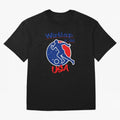 USA World Cup 2022 Oversized T-Shirt Show Match Day Excitement for FIFA World Cup 2026 USA Canada Mexico for Fans of Messi and Cristiano Ronaldo and Argentina and Brazil, Bringing Vintage Soccer Flavor, Modern Football Stars, National Flags and