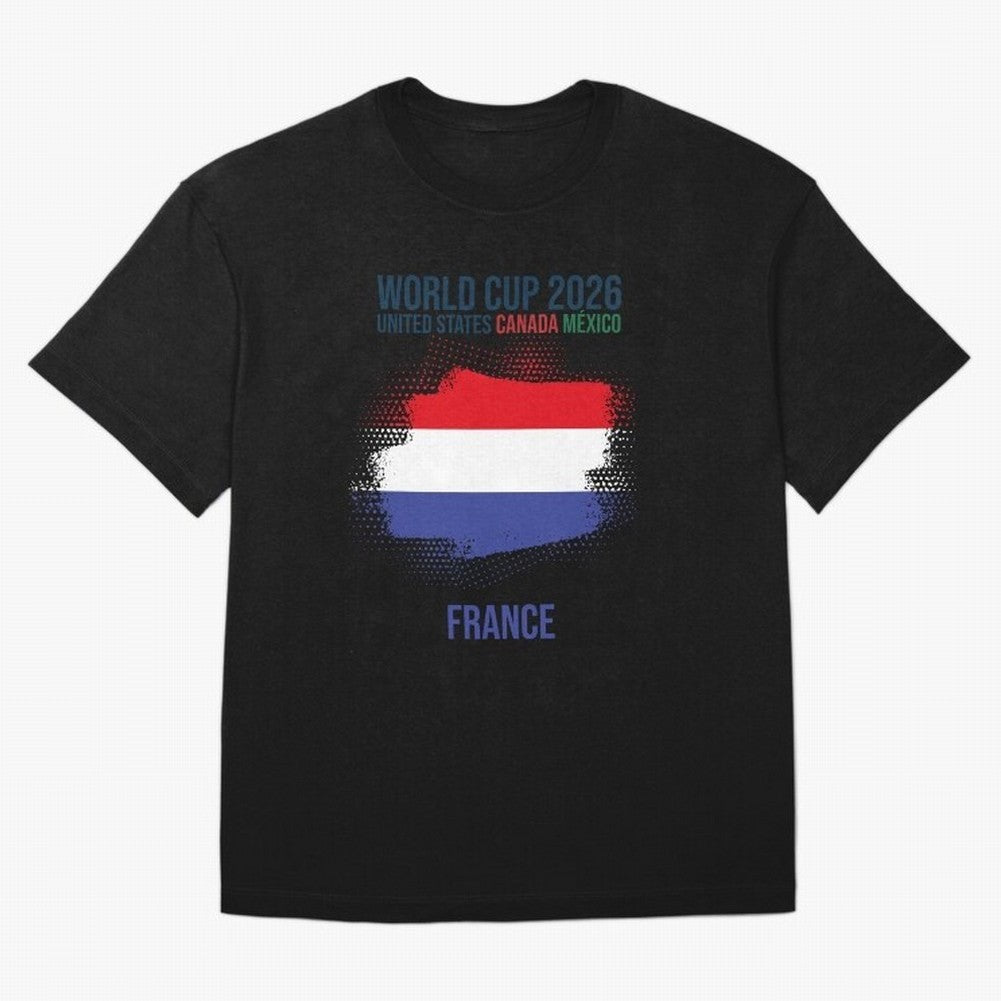 FRANCE WORLD CUP 2026 Oversized T-Shirt Back Your Heroes with Global Football Passion for FIFA World Cup 2026 USA Canada Mexico, Capturing Cristiano Ronaldo, Haaland and CR7, Argentina and Brazil, Global Supporter Spirit, Legendary Goals, National