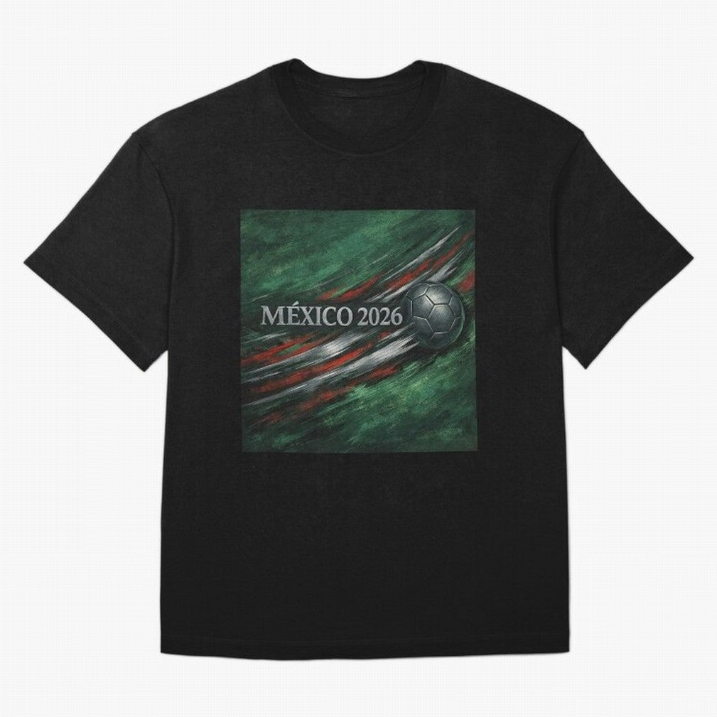 M¨¦xico 2026 Soccer Design Oversized T-Shirt Show Championship Spirit for FIFA World Cup 2026 Group Stage Built around CR7 and Messi, Argentina Energy, Stadium Chants, National Pride, Trophy Dreams and Unforgettable Football Memories; Made for Die