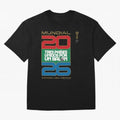 Mundial 26 Three Nations United By A Soccer Ball. Unidos Por Un Baln - World Cup Oversized T-Shirt Back the Journey through FIFA World Cup 2026 Group Stage with Neymar, Haaland and Cristiano Ronaldo, Brazil Energy, Worldwide Fan Energy, Dramatic