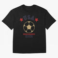 USA Soccer Fan 2026 Jersey Style Design Oversized T-Shirt Celebrate Football Heritage in FIFA World Cup 2026 USA Canada Mexico Highlighting Neymar, Spain Energy, Classic Soccer Heritage, Championship Pressure, Fan Loyalty and International Pride;