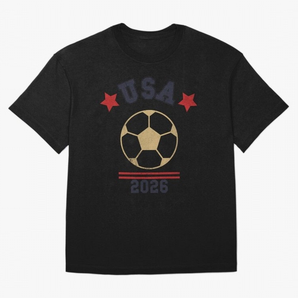 USA Soccer Fan 2026 Jersey Style Design Oversized T-Shirt Celebrate Football Heritage in FIFA World Cup 2026 USA Canada Mexico Highlighting Neymar, Spain Energy, Classic Soccer Heritage, Championship Pressure, Fan Loyalty and International Pride;