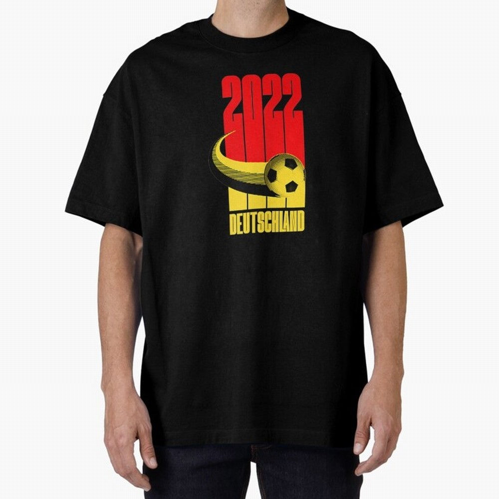 Germany 2022 Football Soccer Graphic Deutschland Oversized T-Shirt Represent Match Day Hype around FIFA World Cup 2026 USA Canada Mexico, Haaland and Mbappe, Netherlands, Classic Soccer Heritage, Championship Pressure, Fan Loyalty and International