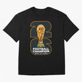 2026 Soccer Tournament Graphic - Football Champion Art Oversized T-Shirt Bring International Match Energy to FIFA World Cup 2026 USA Canada Mexico Inspired by CR7 and Messi, Argentina and Brazil Energy, Classic Soccer Heritage, Championship