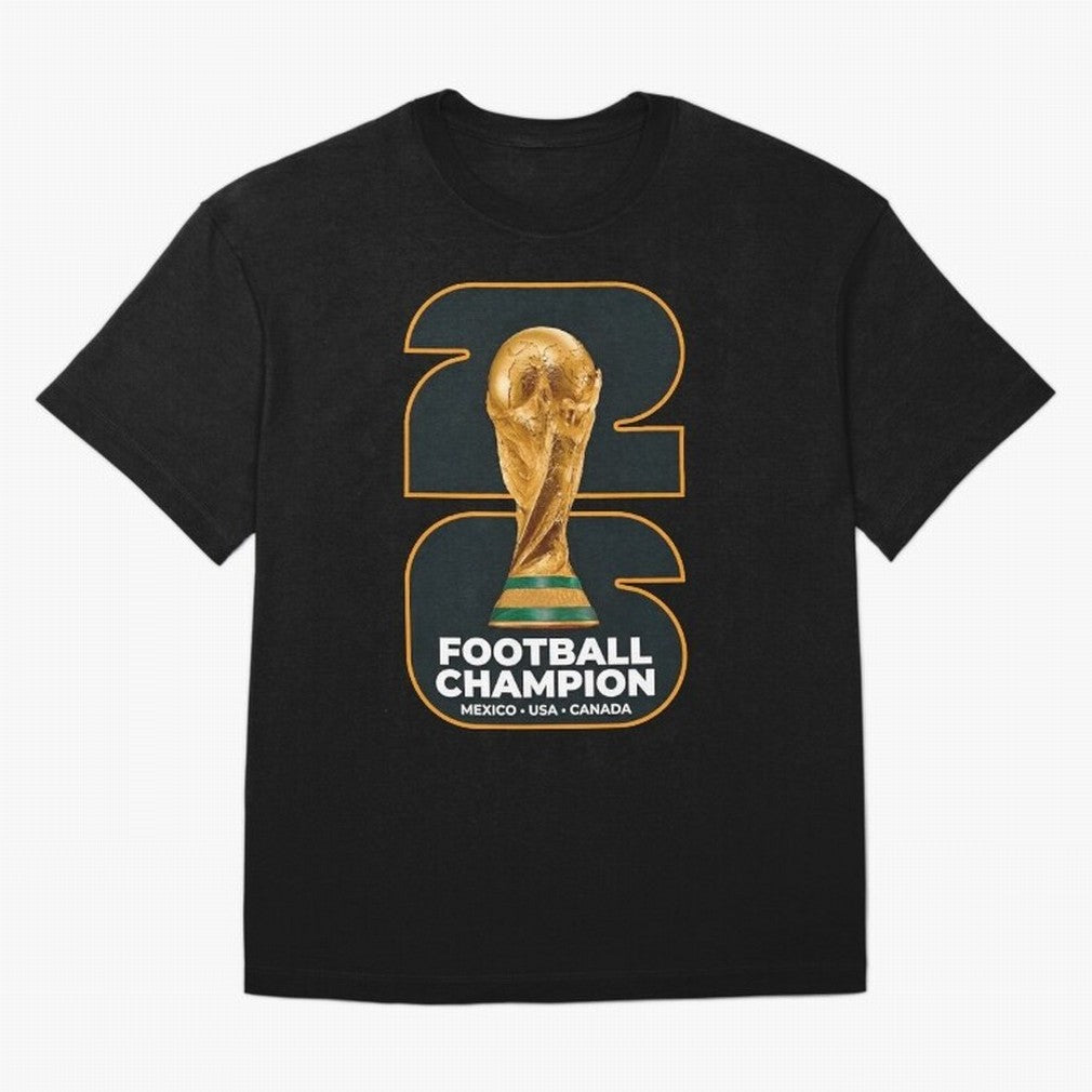 2026 Soccer Tournament Graphic - Football Champion Art Oversized T-Shirt Bring International Match Energy to FIFA World Cup 2026 USA Canada Mexico Inspired by CR7 and Messi, Argentina and Brazil Energy, Classic Soccer Heritage, Championship