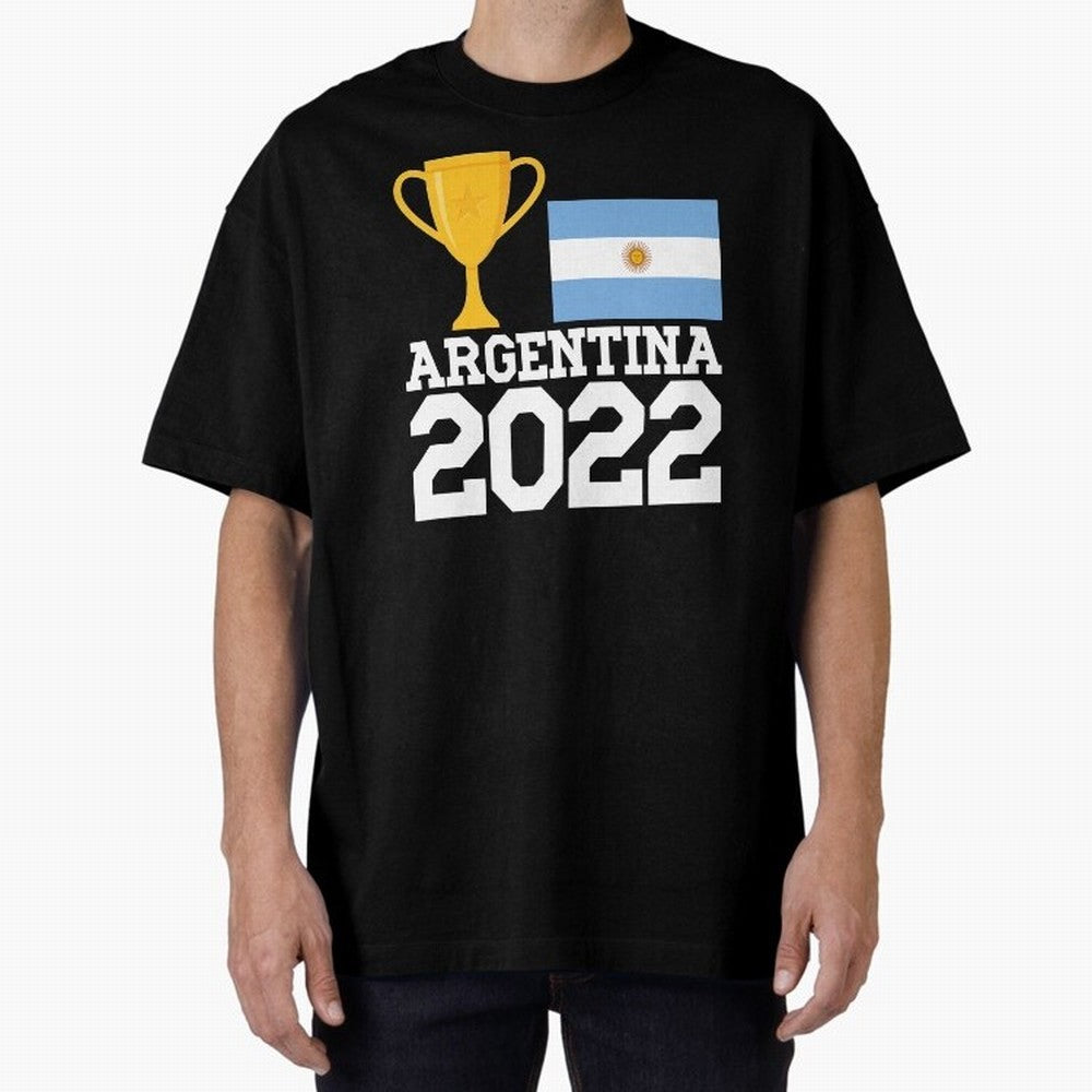 Argentina World Cup Soccer Football 2022, Argentina Soccer Jersey Argentinian Football, Argentina, Argentinian, Qatar World Cup 2022 Oversized T-Shirt Celebrate Global Football Passion for FIFA World Cup 2026 Group Stage, Celebrating CR7, Germany,