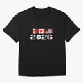 Glitched United 2026 Cup - North America Emblem Part 2 T-Shirt_82924673 Oversized T-Shirt Discover FIFA World Cup 2026 Group Stage for Fans of Mbappe and Portugal, Bringing Champion Mindset, Group Stage Buzz, Knockout Tension and Passionate Fan