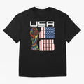USA World Cup 2026 Host Nation Soccer Design Oversized T-Shirt Bring Trophy Dreams to Global Football Passion for FIFA World Cup 2026 Group Stage, Driven by Cristiano Ronaldo, France and Portugal, Soccer Culture, Superstar Moments, National Team