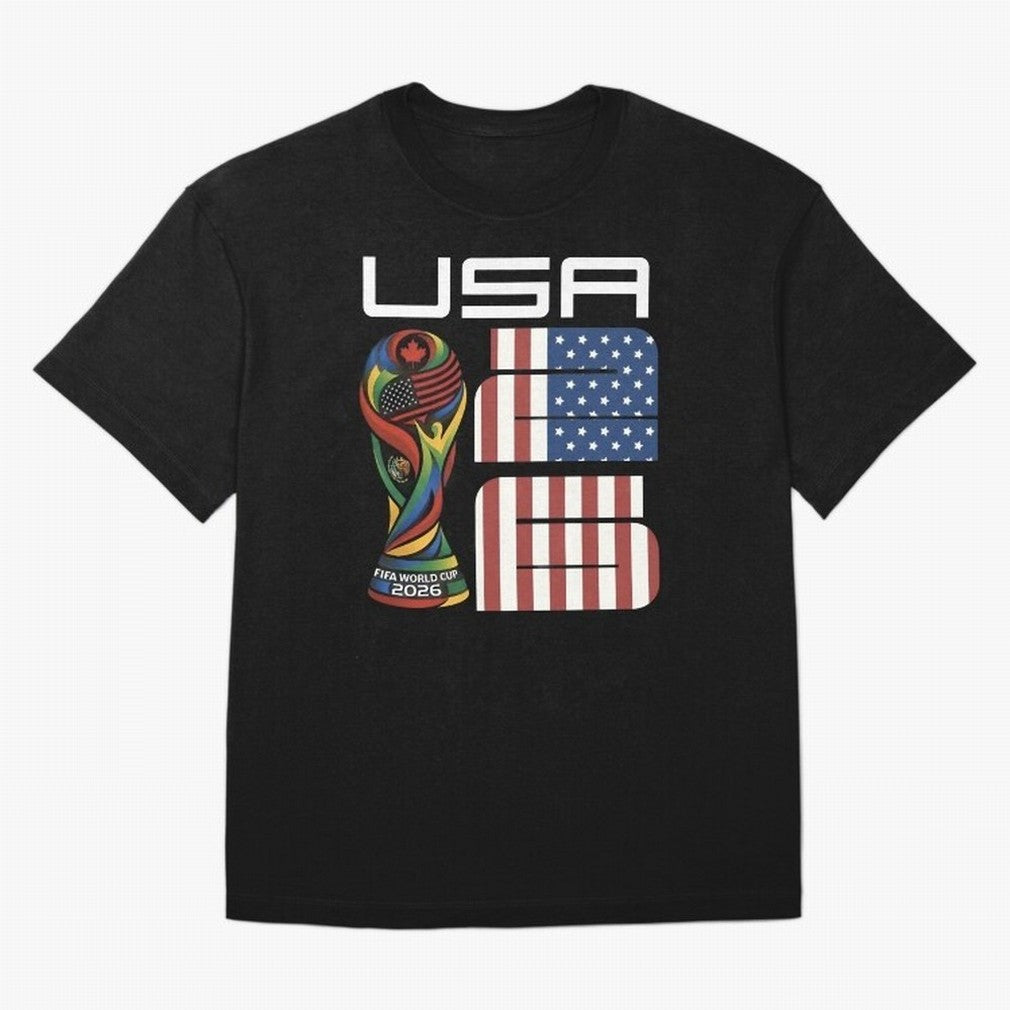 USA World Cup 2026 Host Nation Soccer Design Oversized T-Shirt Bring Trophy Dreams to Global Football Passion for FIFA World Cup 2026 Group Stage, Driven by Cristiano Ronaldo, France and Portugal, Soccer Culture, Superstar Moments, National Team
