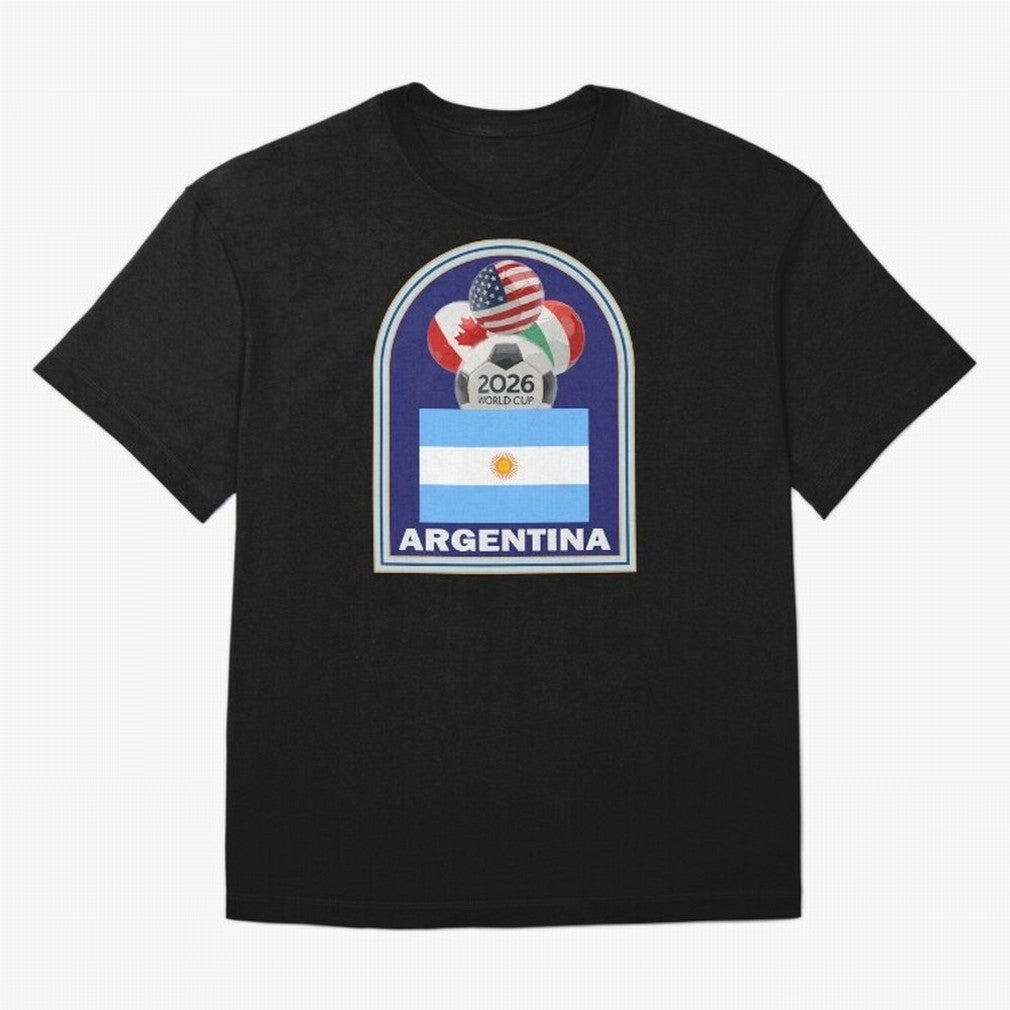 Argentina 2026 Soccer T-shirt Oversized T-Shirt Back Your Heroes with Global Football Passion for FIFA World Cup 2026 USA Canada Mexico, Capturing Cristiano Ronaldo, Haaland and CR7, Argentina and Brazil, Global Supporter Spirit, Legendary Goals,