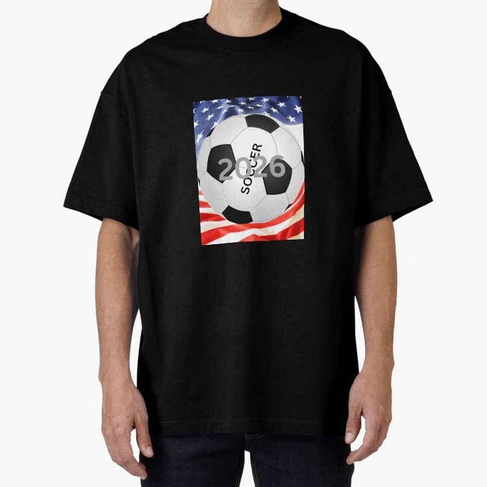 THIS IS SOCCER 2026 Oversized T-Shirt Represent Football Lovers during FIFA World Cup 2026 Group Stage Capturing Messi and Cristiano Ronaldo, Portugal, Spain and Germany Energy, Game Day Rituals, Football Legends, Country Pride and the Road to the
