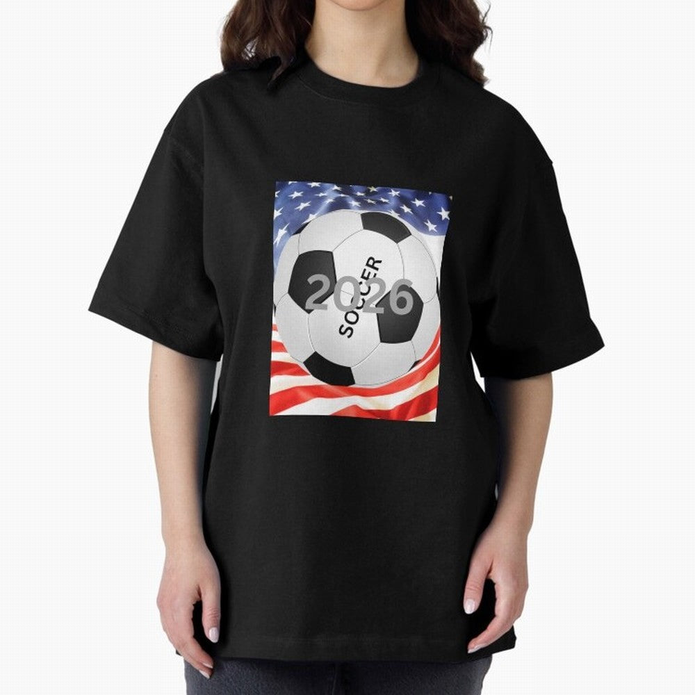 THIS IS SOCCER 2026 Oversized T-Shirt Represent Football Lovers during FIFA World Cup 2026 Group Stage Capturing Messi and Cristiano Ronaldo, Portugal, Spain and Germany Energy, Game Day Rituals, Football Legends, Country Pride and the Road to the