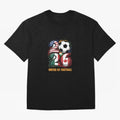 United By Football Soccer Fan Gear 2026 Oversized T-Shirt Fuel Your Fan Pride for FIFA World Cup 2026 USA Canada Mexico Driven by Messi and Cristiano Ronaldo, France Energy, Goal Celebration Energy, Supporter Heritage, Football Icons and Worldwide