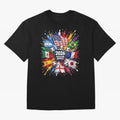 2026 Soccer World Flags USA Mexico Canada Football Paint Splash Graphic Oversized T-Shirt Celebrate the Road through Match Day Hype around FIFA World Cup 2026, Haaland and Mbappe, Brazil, Vintage Soccer Flavor, Modern Football Stars, National Flags