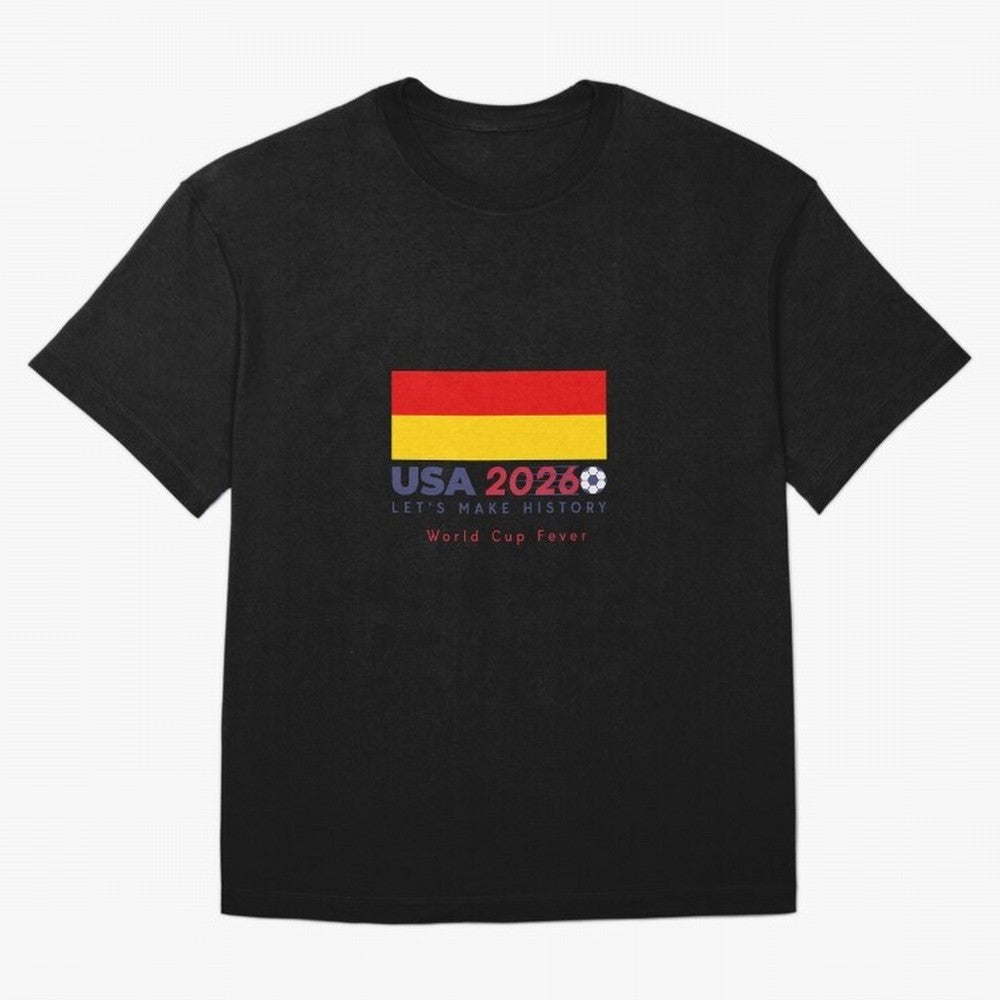 Usa 2026 World Cup Fever Americas Football. Oversized T-Shirt Join Supporters Worldwide for FIFA World Cup 2026 Group Stage Spirit, Capturing Portugal, Spain and Germany, Messi and Cristiano Ronaldo, Stadium Chants, National Pride, Trophy Dreams