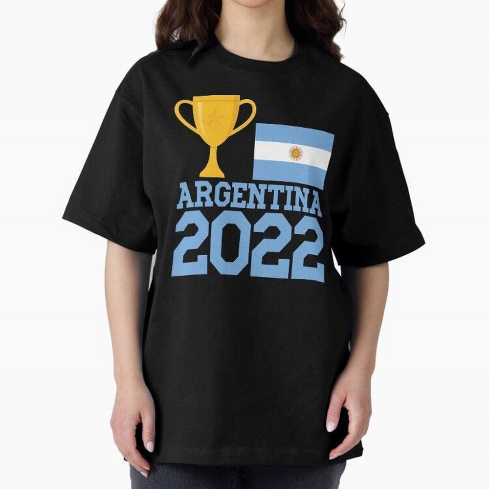 Argentina World Cup Soccer Football 2022, Argentina Soccer Jersey Argentinian Football, Argentina, Argentinian, Qatar World Cup 2022 Oversized T-Shirt Unlock the FIFA World Cup 2026 USA Canada Mexico Journey through Neymar Highlights, Portugal,