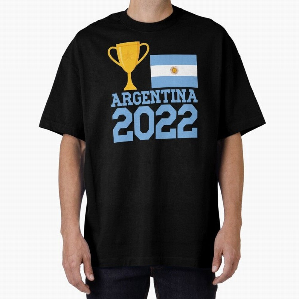 Argentina World Cup Soccer Football 2022, Argentina Soccer Jersey Argentinian Football, Argentina, Argentinian, Qatar World Cup 2022 Oversized T-Shirt Unlock the FIFA World Cup 2026 USA Canada Mexico Journey through Neymar Highlights, Portugal,