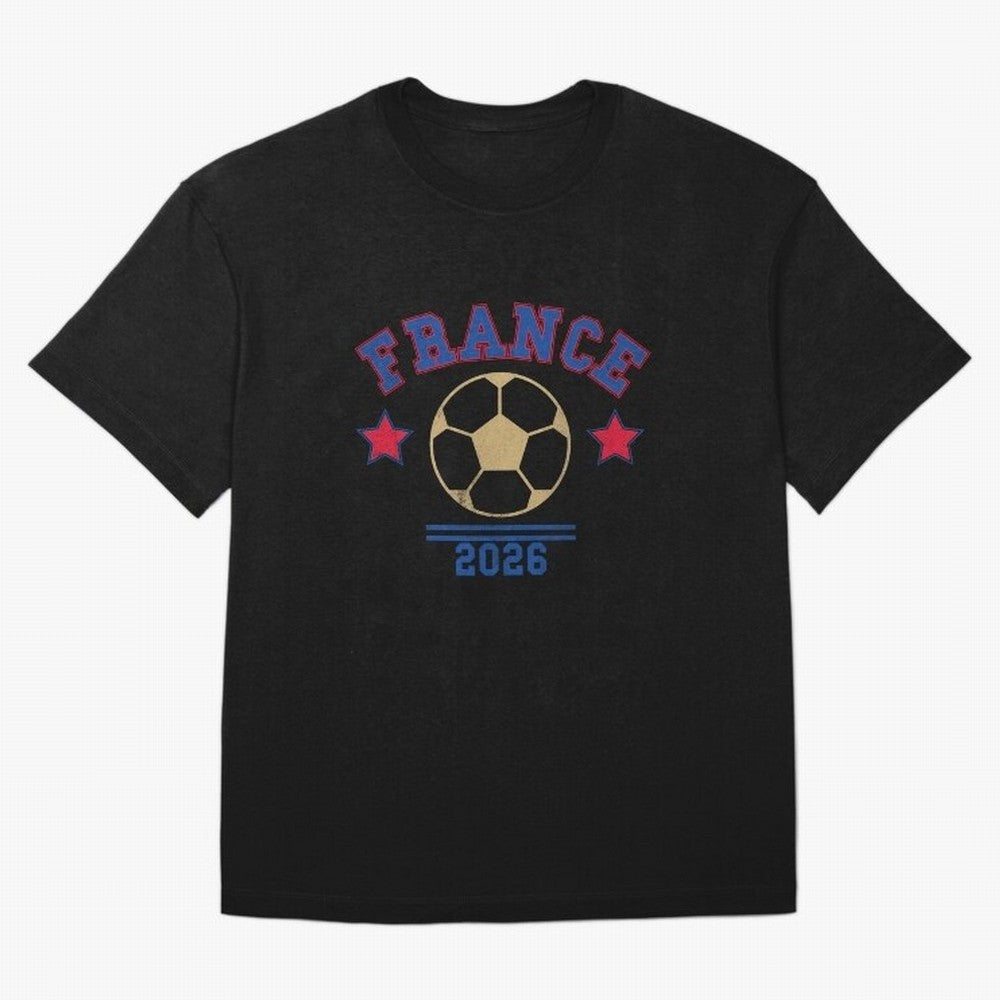 France 2026 ¡ª Vintage Soccer Tee Oversized T-Shirt Turn Football Passion into FIFA World Cup 2026 USA Canada Mexico Spirit, Centered on Spain and Netherlands, Mbappe, Goal Celebration Energy, Supporter Heritage, Football Icons and Worldwide