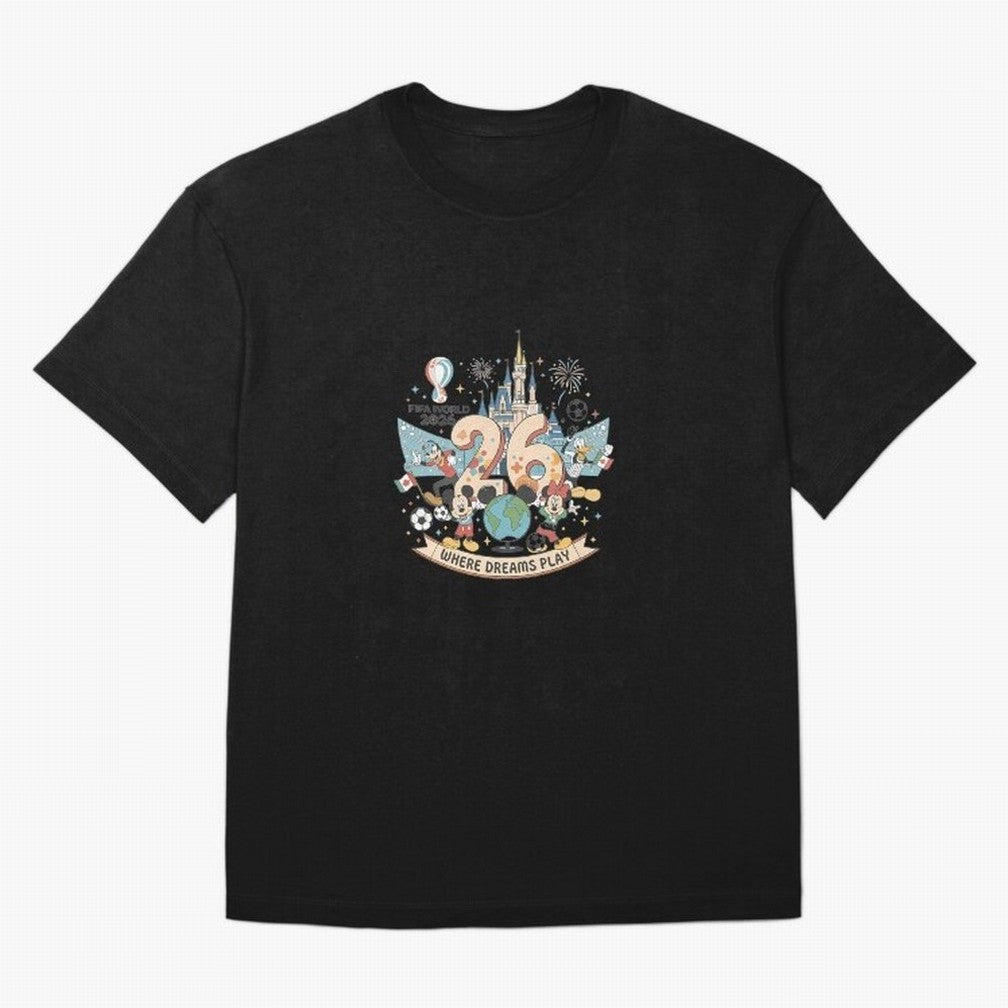 Dreamland Football 26 Oversized T-Shirt Represent Football Lovers during the FIFA World Cup 2026 Journey through Messi, CR7 and Mbappe Highlights, Argentina Pride, Sports Nostalgia, International Competition, Famous Players and Unforgettable
