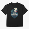 2026 Vancouver World Cup Design Oversized T-Shirt Spotlight Global Football Passion for FIFA World Cup 2026 Group Stage, Featuring Haaland and Mbappe, Portugal, Spain and Germany, Football Passion, Legendary Performances, Festival Vibes and
