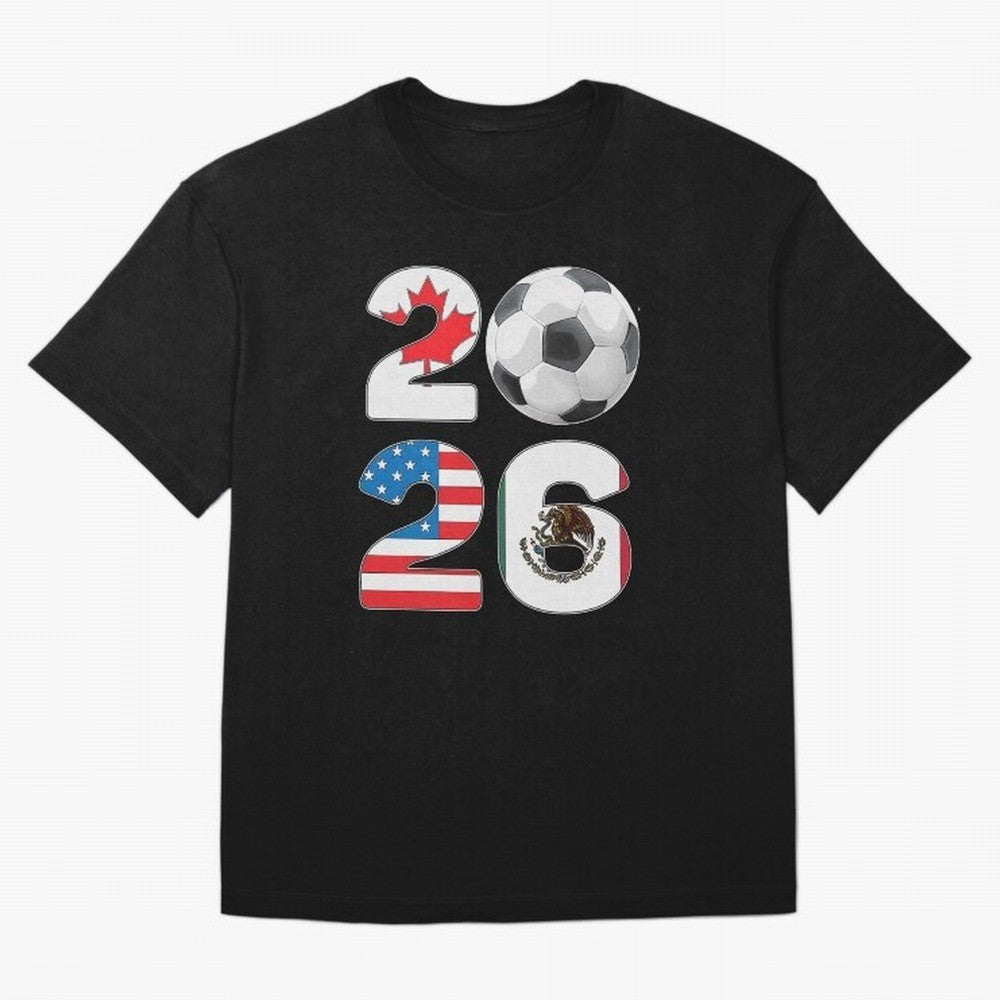 2026 North America Football Massive Event Soccer Ball Oversized T-Shirt Build the FIFA World Cup 2026 Group Stage Journey through Cristiano Ronaldo Highlights, France and Portugal Pride, Football Passion, Legendary Performances, Festival Vibes and