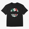 MEXICO World Cup 2026 Gift ¨C MEXICO Football Oversized T-Shirt Turn Up for FIFA World Cup 2026 Filled with CR7 and Messi, England, France and Netherlands Energy, Classic Soccer Heritage, Championship Pressure, Fan Loyalty and International Pride;