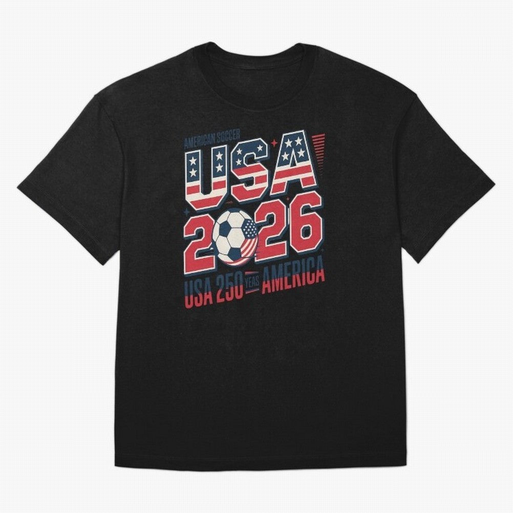 USA Soccer 250 Years 1776 -2026 Oversized T-Shirt Turn Football Passion into FIFA World Cup 2026 Group Stage Made for Neymar, Portugal Energy, Match Day Excitement, Supporter Culture, Golden Goals and Global Football Passion; Made for Die Hard