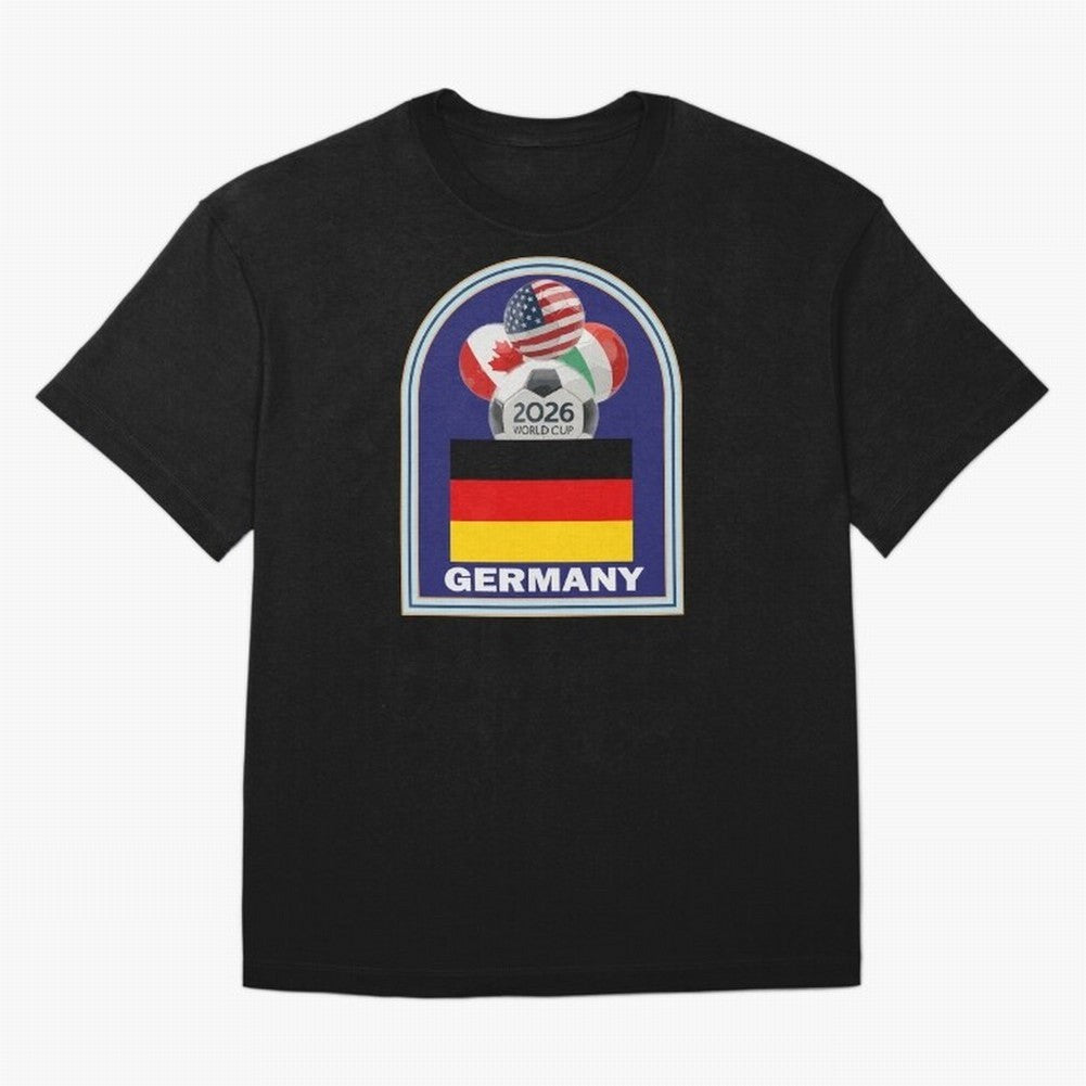 Germany 2026 Soccer T-shirt Oversized T-Shirt Feel the Heartbeat of Global Football Passion for FIFA World Cup 2026 Group Stage, Inspired by Messi, France and Portugal, Worldwide Fan Energy, Dramatic Goals, Stadium Lights and Championship