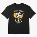 World Cup 2026 USA Soccer Fan T-Shirt Oversized T-Shirt Make Every Match About FIFA World Cup 2026 for Fans of Messi and Cristiano Ronaldo and France and Portugal, Bringing Stadium Memories, Football Loyalty, International Chants and Championship
