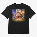 North America Football Festival 2026 #football 2026 Oversized T-Shirt Bring a Vintage Feel to the FIFA World Cup 2026 USA Canada Mexico Journey through Mbappe and Neymar Highlights, Brazil Pride, Football Festival Excitement, Trophy Ambitions,