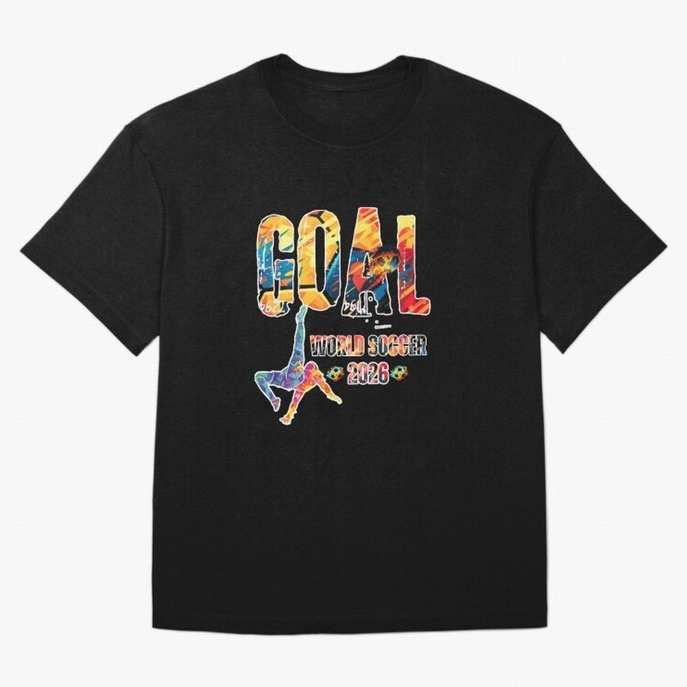 Goal World Soccer Championship 2026 Oversized T-Shirt Celebrate Golden Goal Energy in Match Day Hype around FIFA World Cup 2026, Messi, Argentina and Brazil, Football Passion, Legendary Performances, Festival Vibes and Supporter Community; Perfect
